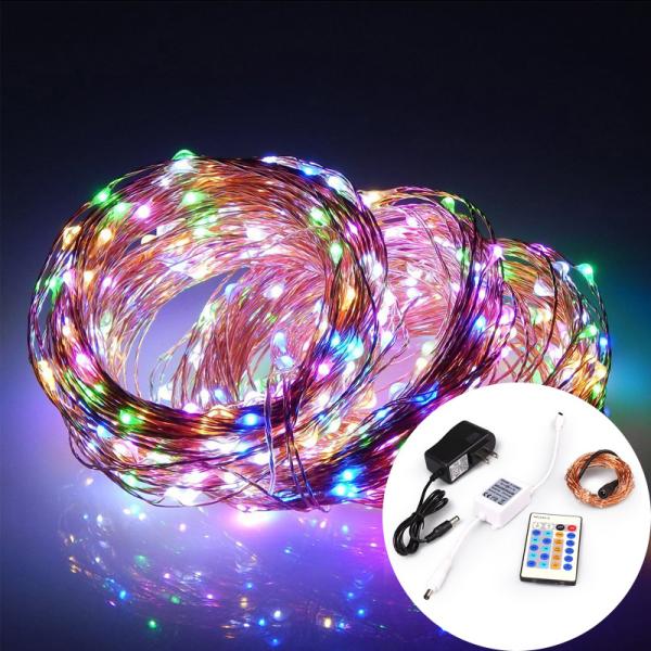 24 Key IR Remote Controlled DC Powered 10m LED String Lights For Christmas, Party, Festival Decoraction