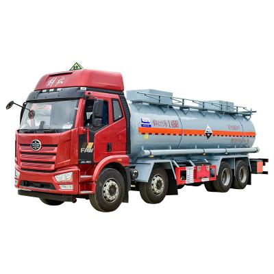 Phosphoric Nitric Hydrochloric Acid Tanker Truck Semi Trailer 21T - 30T Load Capacity