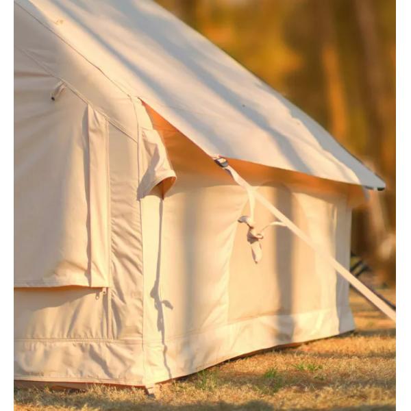 Оптовая надувная воздушная туристическая палатка Большая холстая гальваническая хижина семейная надувная ванная палатка