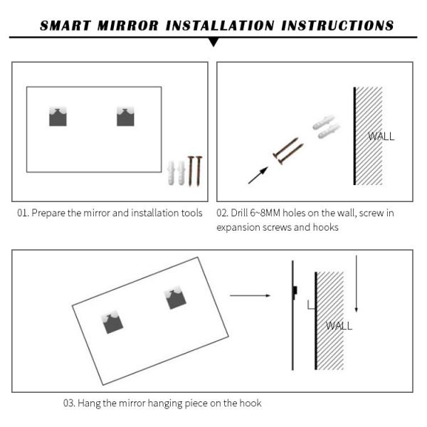 Modern Illuminated Bathroom Mirrors Aluminum Frame Customized Design Decorative
