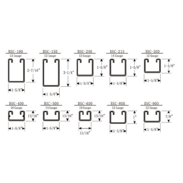 2 Inch Hdg Hot Dip Galvanized C Channel 50mm