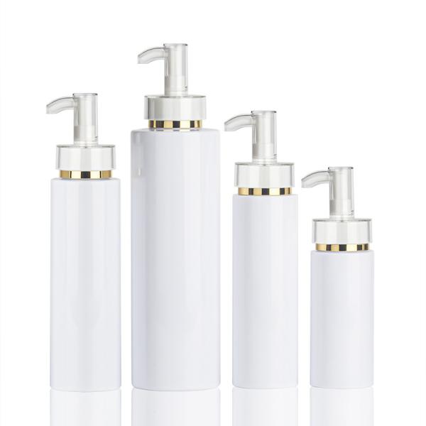 500ml Gold Shampoo Bottle Plastic Shaped Hair Lotion Bottle Shower Gel Hand Wash Empty Container With Pump