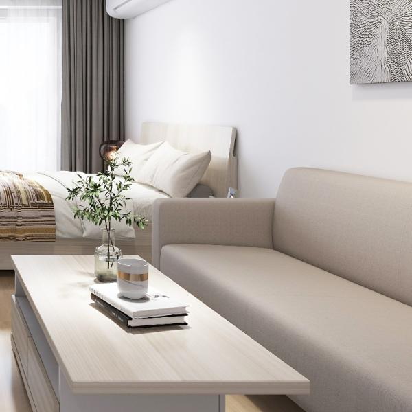 Simples, confortável, bonito, confortável, confortável, macio, confortável sofá para o apartamento