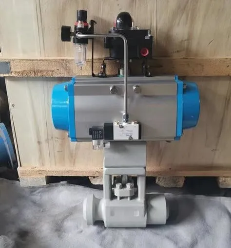 High Temperature Pneumatic Butterfly Valve with Lockout Feature and ANSI CLASS 150-900 Pressure Rating