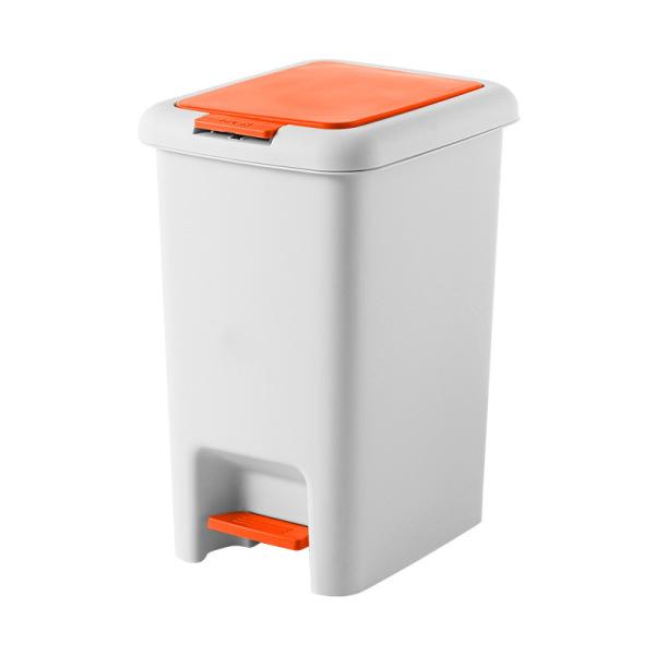Popular 10L Swing Lid Press Pedal Plastic Trash Can Household Use Eco-Friendly PP Material Customizable Kitchen Home Recyclabl