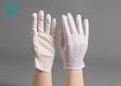 Anti luvas estáticas laváveis, luvas de nylon do trabalho para dispositivos eletrónicos de funcionamento