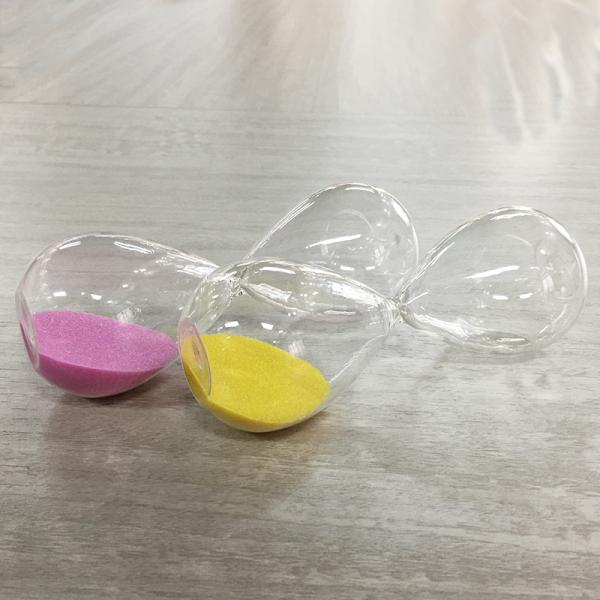 Flat Glass Hourglass 60 Minute Sand Timer ISO9001 approved