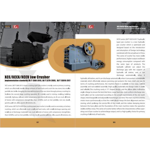 Trituradora de la roca del mandíbula de la eficacia alta para la explotación minera y la construcción 50-150TPH