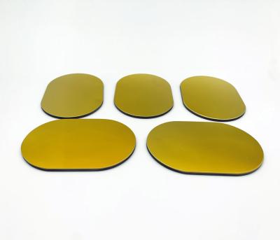 Revestimento ótico da hora da placa de vidro de quartzo do OEM com camada do ouro
