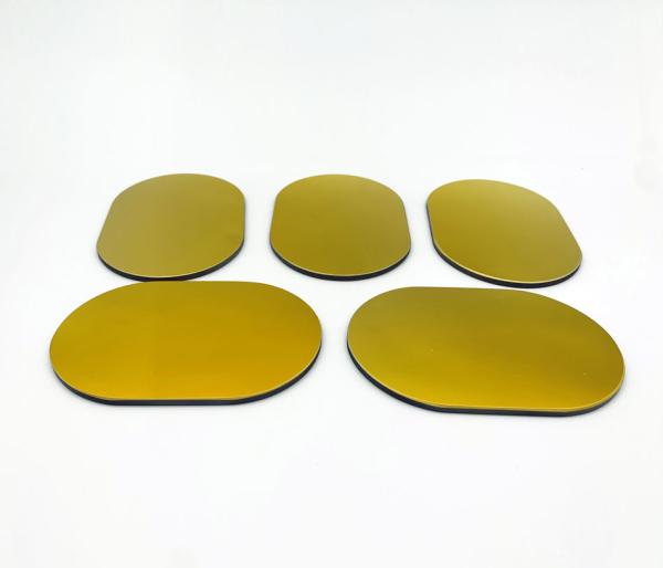 Optical Quartz Glass Plate Gold Layer