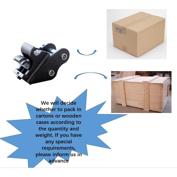 Pièces de rechange pour mini-pelle de 0,8 à 1,5 tonne, attache rapide semi-automatique