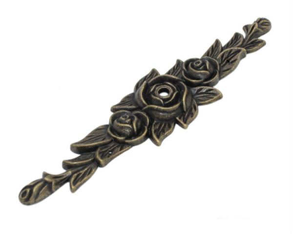 Decorative Plated Furniture Decorative Hardware Flower Ornament