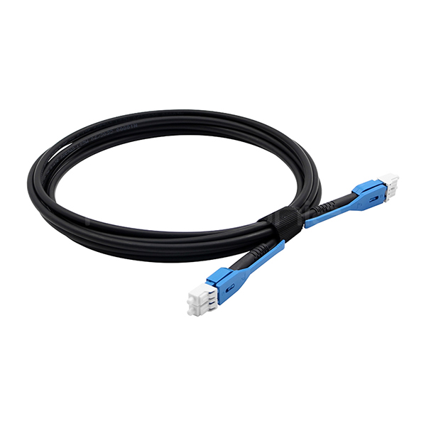 LC UPC Cable de parche de fibra, LSZH Modo único OS2 Cable de fibra 4,8mm Negro