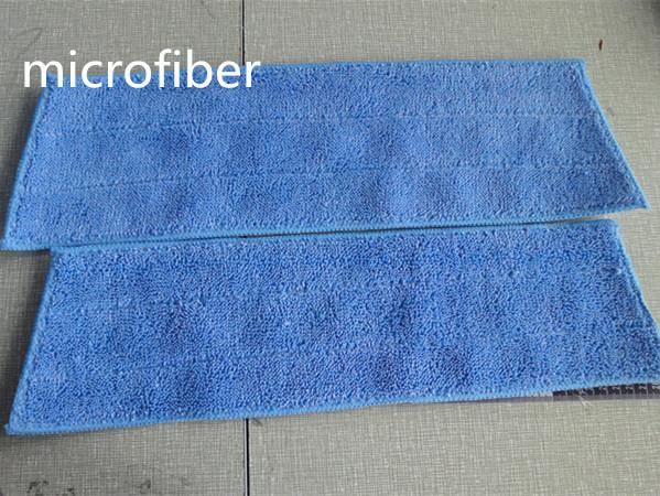 Almofadas molhadas torcidas 480gsm do espanador do absorvente do trapézio da trama do azul 13*41/47cm de Microfiber