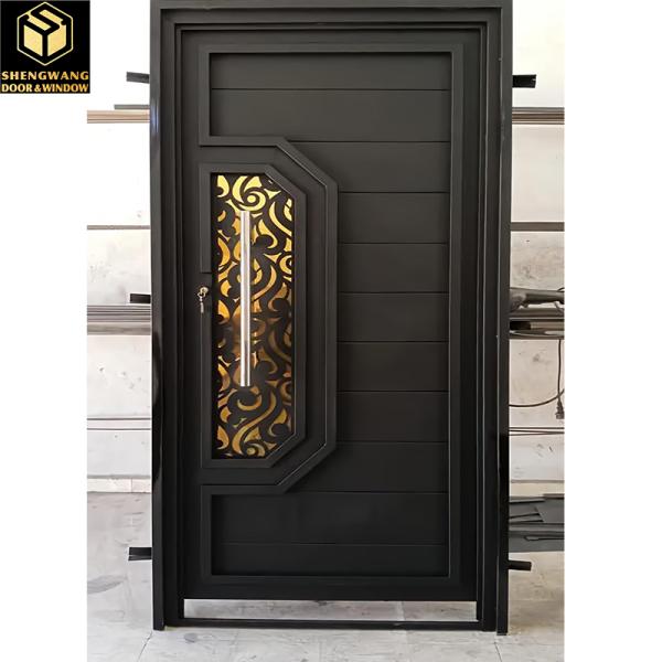 Porte battante en aluminium légère et durable avec fonction antirouille pour la protection de l'environnement