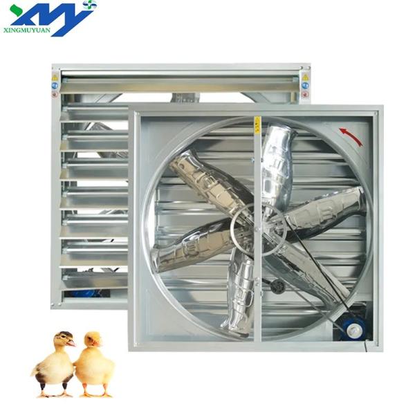 High Performance 50 Inch Galvanized Sheet Hammer Exhaust Fan for Greenhouse Warehouse air Cooling System