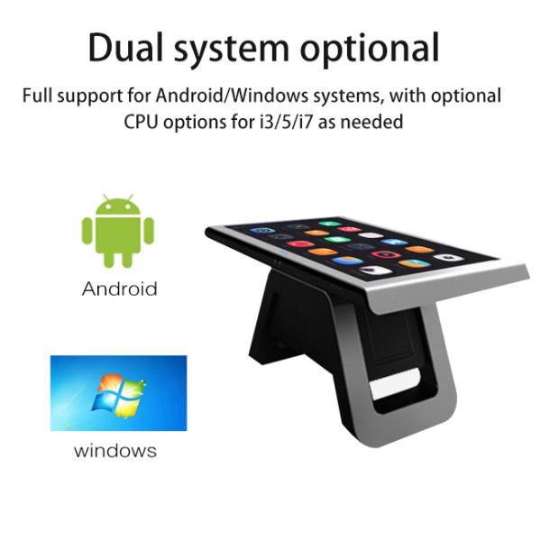 Изготовленный на заказ умный журнальный стол для игры все касания таблицы экрана LCD Multitouch в одном киоске