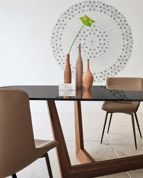 8-10 Seater Oblong Marble Stone Dining Table Set Glass Wooden Top