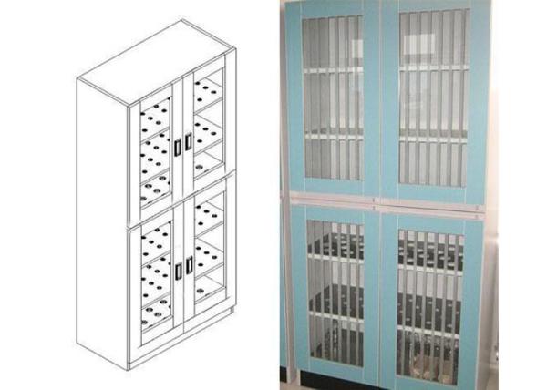 Micro Biology Laboratory Chemical Storage Cabinets , Security Storage Cabinet
