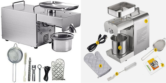 Uganda Sesame Oil Making Machine with 2-3kg/Hour Capacity and 304 Stainless Steel Material