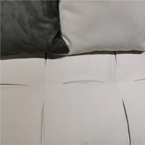 Tufted Button Fabric Living Room Sectional Couch White Sofa Loveseat Furniture Set