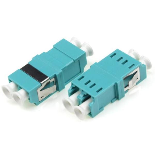 OM3 Fiber Optic Adapters , Lc To Lc Fiber Coupler plastic housing
