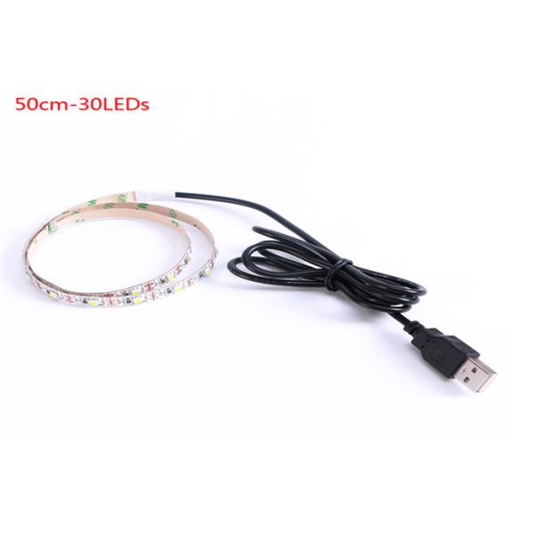 lumières de bande flexibles du contre-jour LED de 5V USB TV SMD 2835 60 Led/M 7