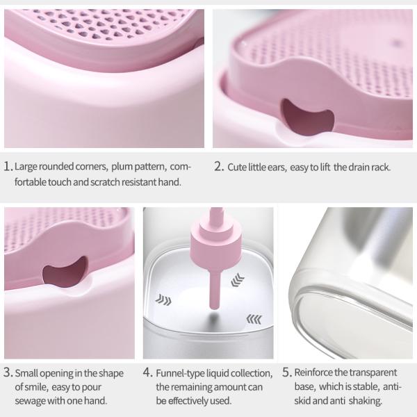 Dishwashing Manual Foam Kitchen Soap Dispenser 500ml For home Use