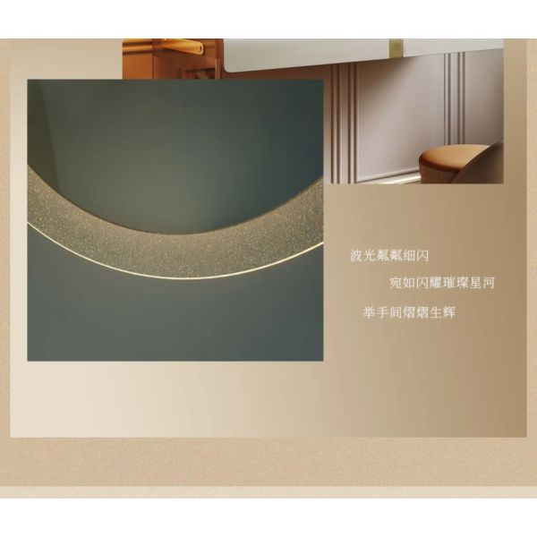 Bathroom Mirror Intelligent Luminous Wall Mirror Circular Makeup Mirror with Light (WH-MR-104)