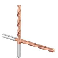 HRC55 Carbide Drill Bits Straight Shank Tungsten Drill Bits External Cooling Twist Drill Bits for Alloy Steel