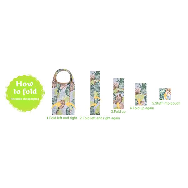 Washable Polyester 210d Nylon Drawstring Bags Grocery Shopping Bags With Handles - Cloth Grocery Tote Bags