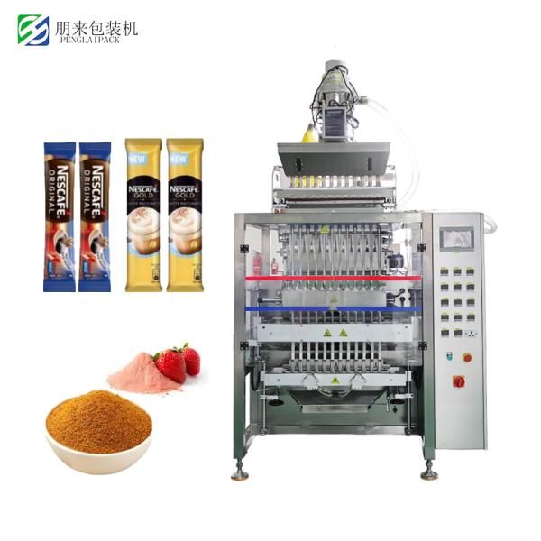 Powder Sachet Multi Lane Packing Machine Pneumatic SUS316L Contact Parts