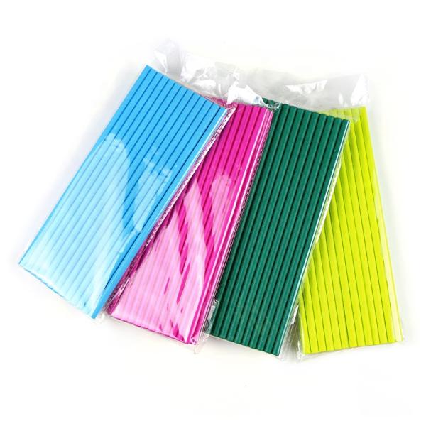 250pcs Biodegradable Customized Logo Black Paper Straws 197mm for Eco Friendly Products