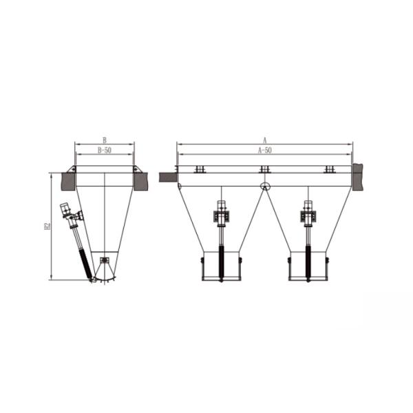 Electric And Pneumatic Cake Storage Hopper For Sewage Treatment
