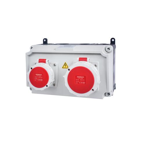 PC IP67 32A Industrial Stepped Overhaul Power Supply Box Customizable