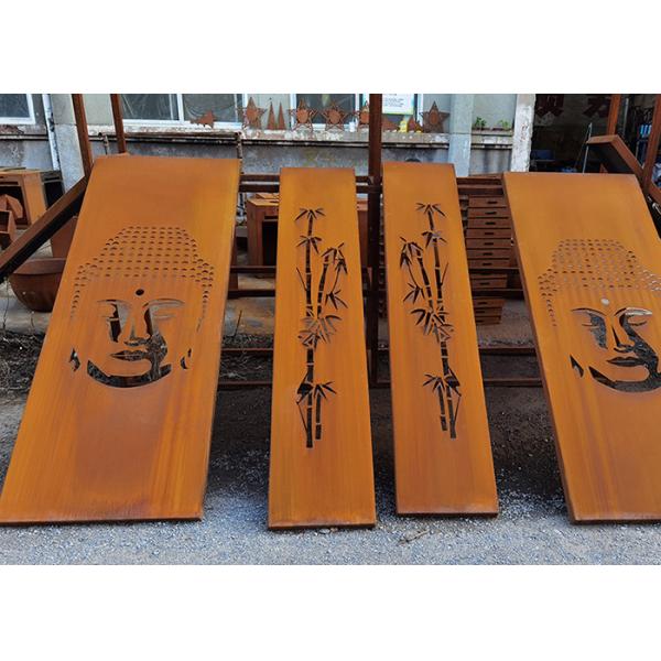 Height 1500mm Corten Steel Garden Screens
