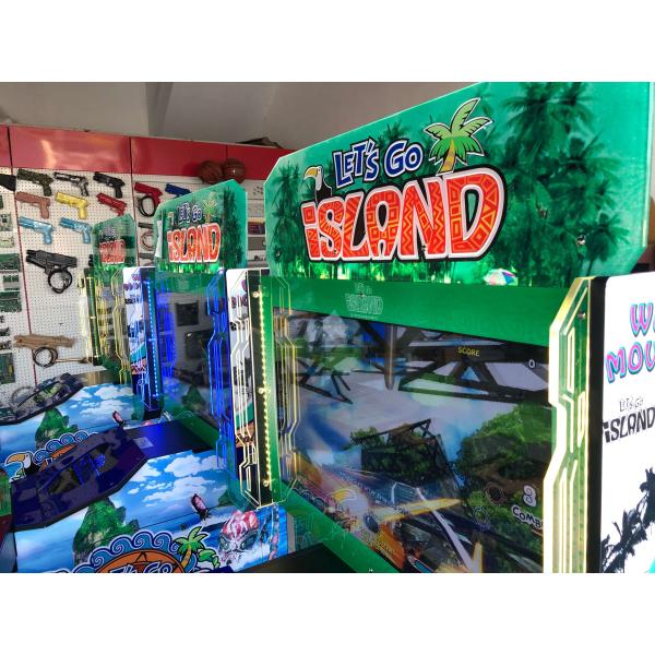 Indoor Commercial Amusement Park Let's Go Island Small Arcade Tv Video Gun Shooting Game Machine for Children Kids FEC