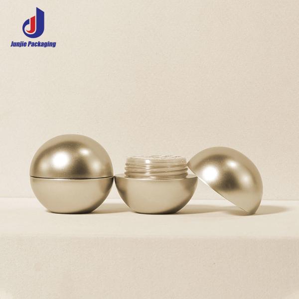 5g Mini Cosmetic Jars Gold PP Cosmetics Packaging Cream Jar With Lid