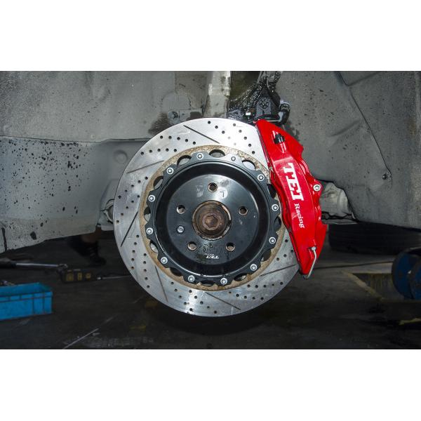 BBK For Audi A4L Installed Big Brake Kits 4 Piston Calipers  P40NS