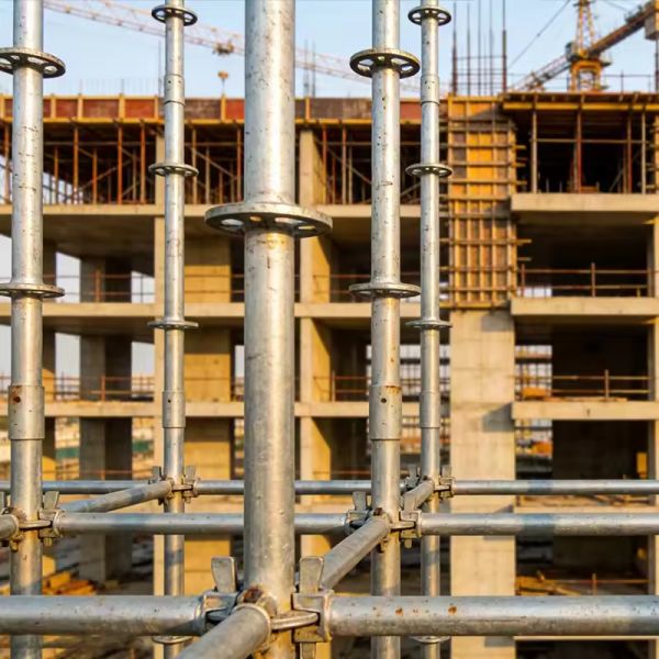 Custom-Built Multi-Directional Ring Lock Upright 2000mm Length Q355B Grade for Adjustable Shoring Prop