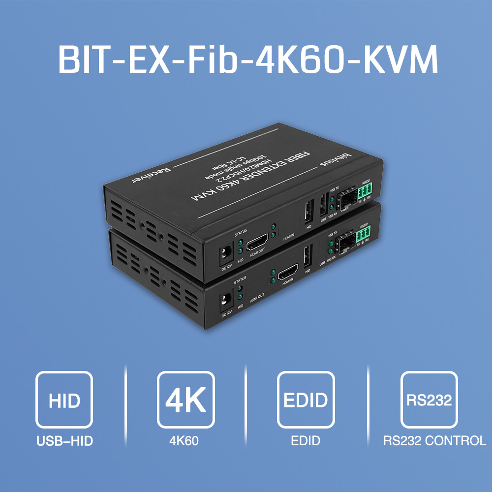 Сигнал высокой четкости IR RS232 HDMI Audio Extender 10km 4k HDMI USB KVM Extender