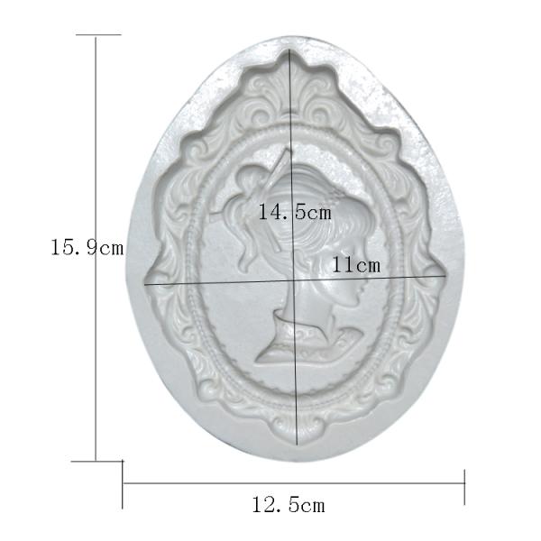 OEM Professional Silicone Baking Molds Para Fondant Woman Shaped