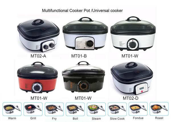 Non Stick Multi Cooker Pressure Cooker Smart Pro Fast Heating 5 Litre Single Dial