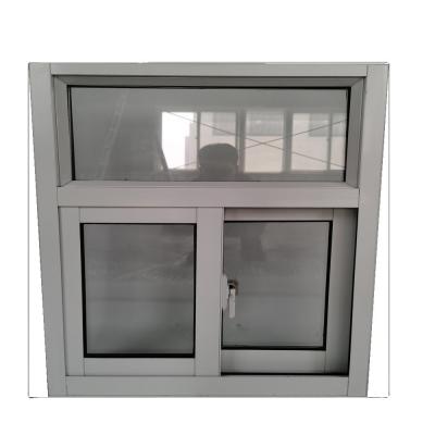 Modern Design Advantage Security Double Pane Glass Low-e Aluminum Alloy Silding Window