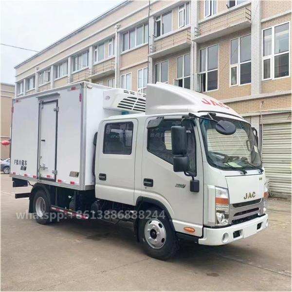 Customized JAC Q3   Double Row  Refrigerated Vehicle       Van Refrigerator Truck     Freezer