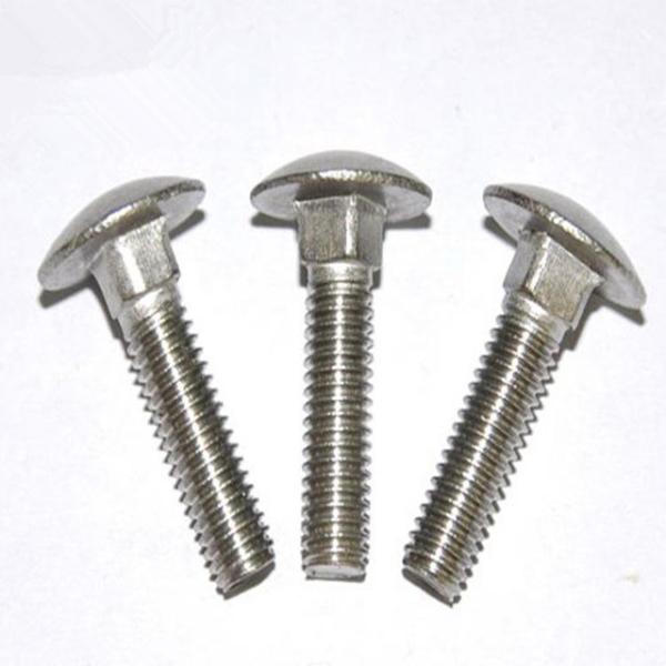 Dacromet Cup Head Square Neck Bolt , Stainless Steel Mushroom Head Bolts