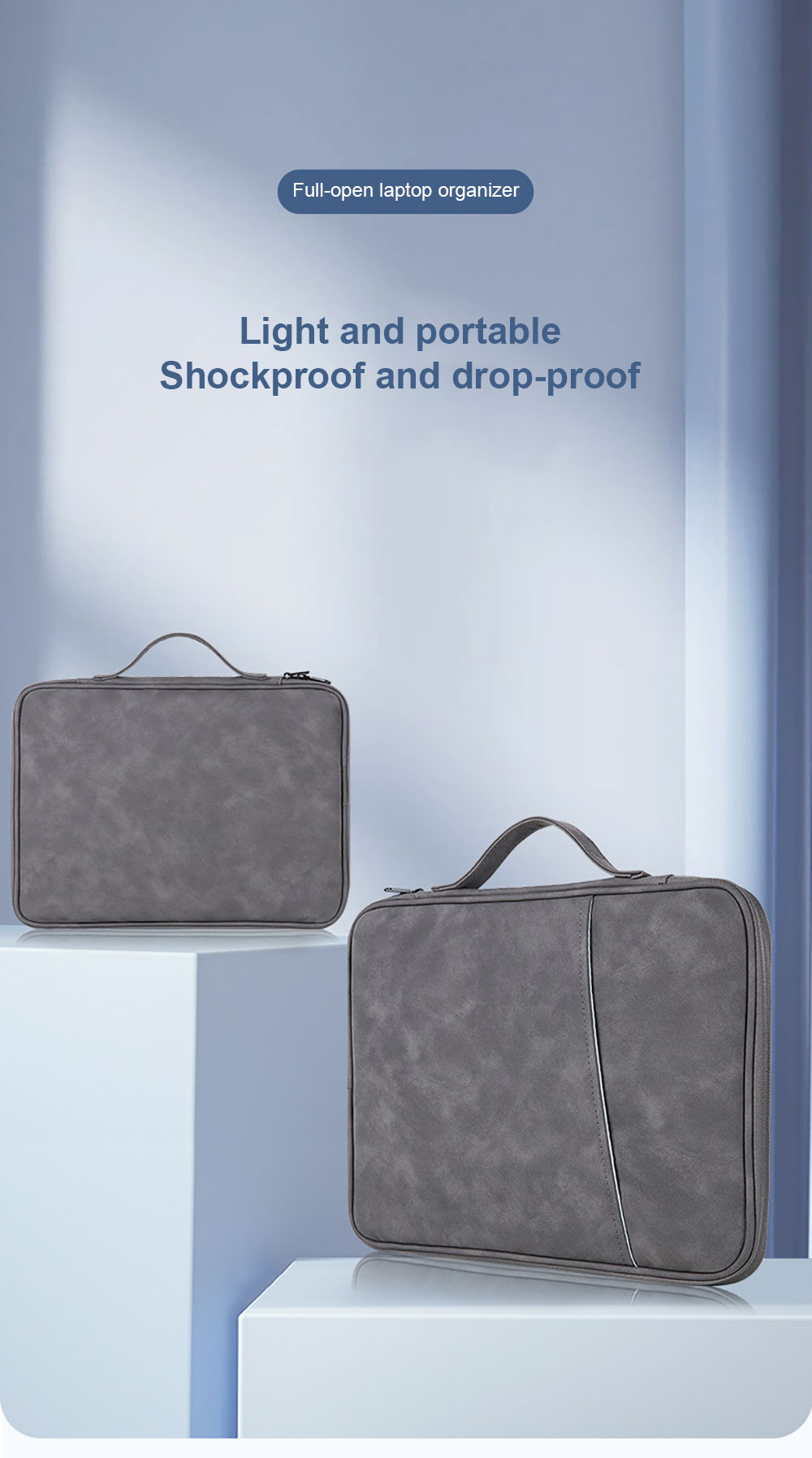 Lightweight Bags Vintage Leather Laptop Sleeve Computer Cases Notebook Cover for iPad for Samsung for Xiaomi 13.6 Inch Wholesale OEM/ODM/Private Label