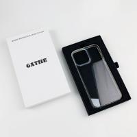 Venta al por mayor de lujo de papel blanco y negro cartón caja de cajones de diapositivas paquete personalizado para caja de teléfono caja de embalaje