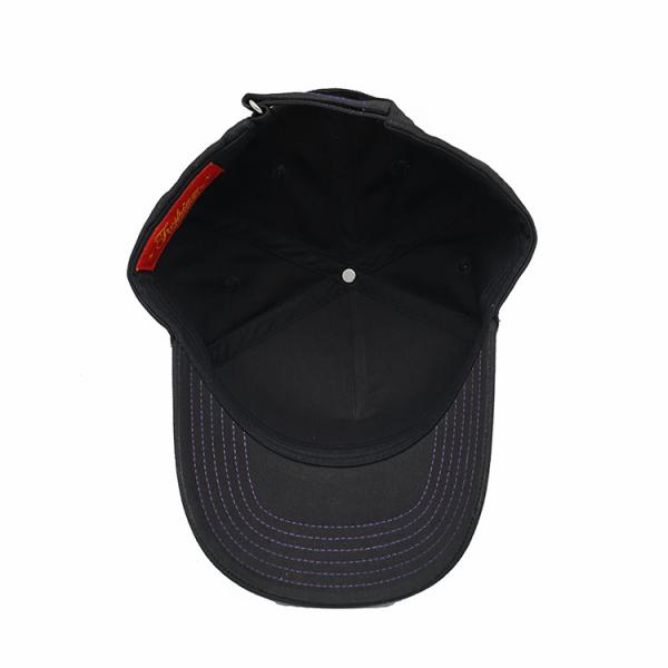 Структурированный текст регулируемой бейсбольной кепки 5 панелей вышитый с пряжкой металла