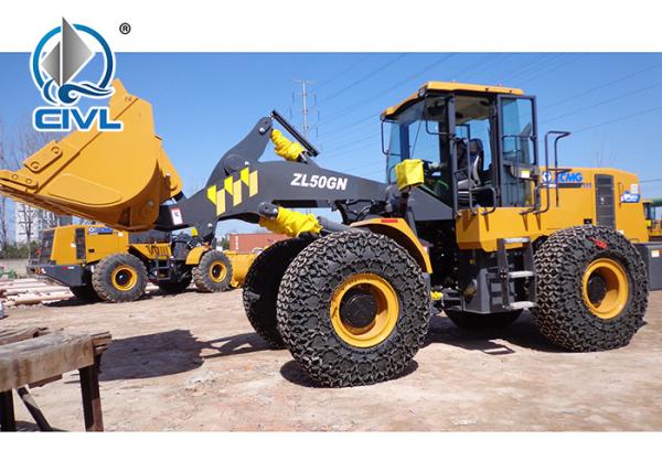Xcmg Zl50gn Compact Wheel Loader With 1 Year Warranty / Articulating Front End Loader